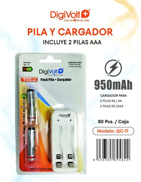 Digivolt Qc-11 Cargador Electronico Con 2 Pila R3
