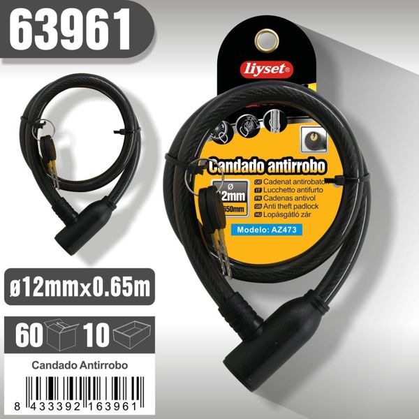 Liyset Az473 Candado Antirrobo /12*650Mm