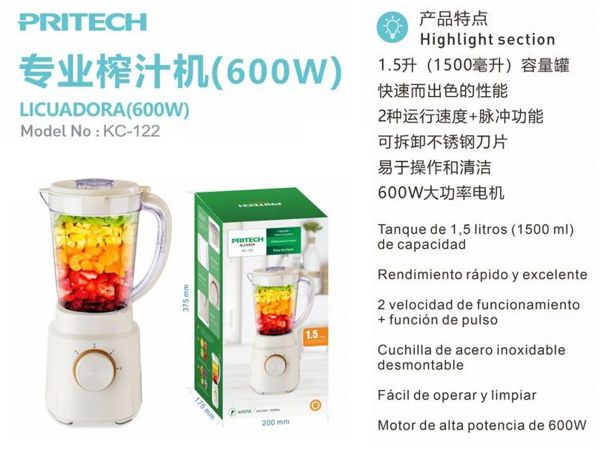 Pritech Kc-122 Licuadora 1.5L