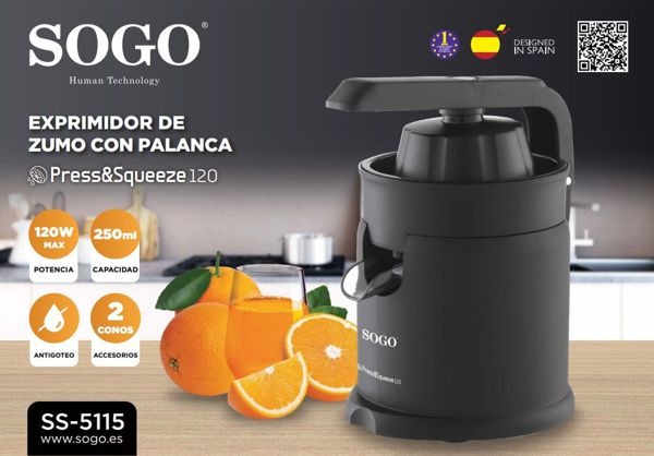 Sogo Ss-5115 Exprimidor Zumo Con Palanza