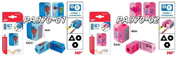 Mp Pa970-01 Pa970-02 Sacapuntas Con Dos Agujeros