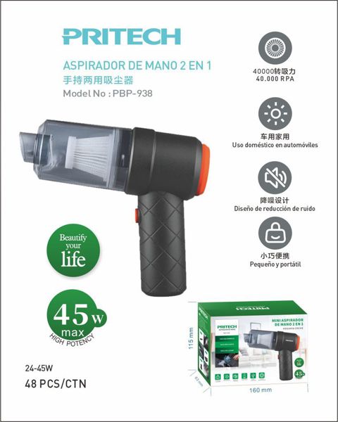 Pritech Pbp-938 Aspirador De Mano