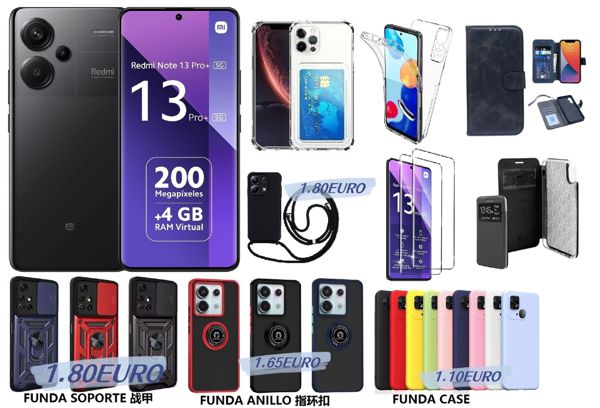 Redmi Note 13 Pro Plus Silicona Libro Cristal