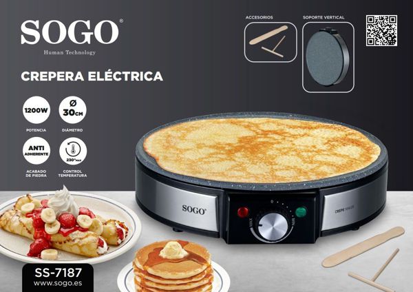 Sogo Ss-7187 Crepera Electrica 1200W