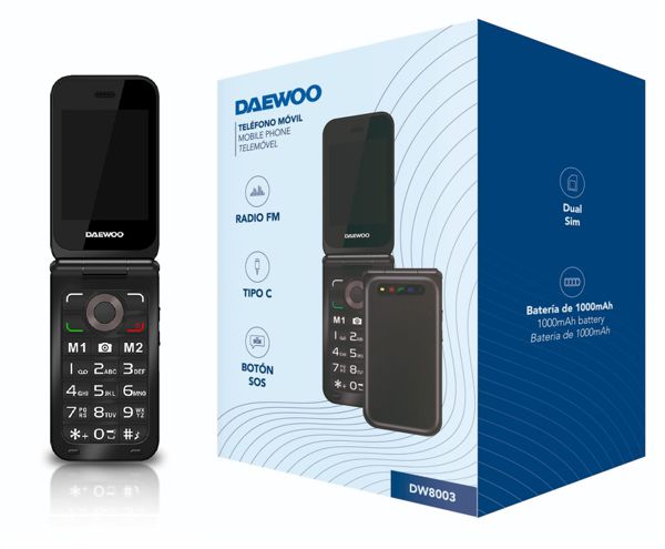Daewoo Dw8003 Telefono Movil Con Tapa