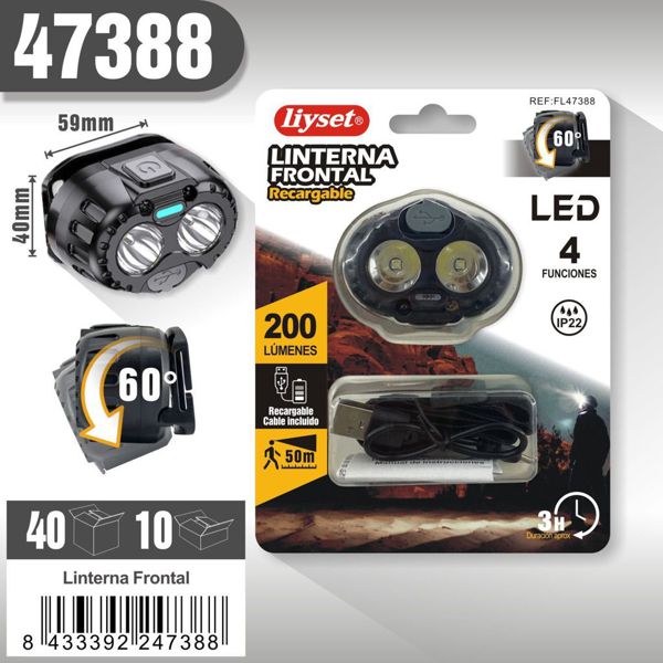 Liyset Bmhl0173-3 Linterna Frontal