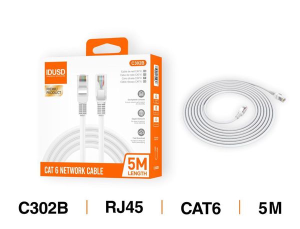 Idusd C302B Cable Red Cat 6 Utp 5M