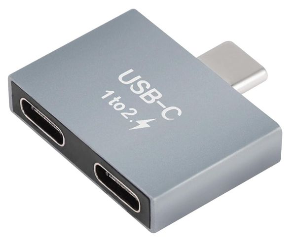 Gns Ad202 Adaptador Type-C Macho A Doble Type-C Hembra