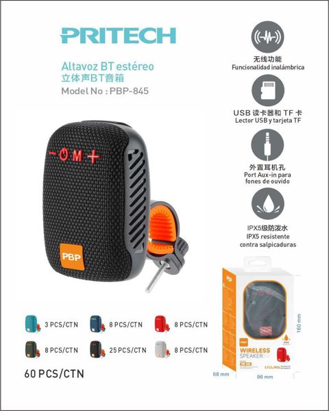 Pritech Pbp-845 Altavoz Inalambrico Para