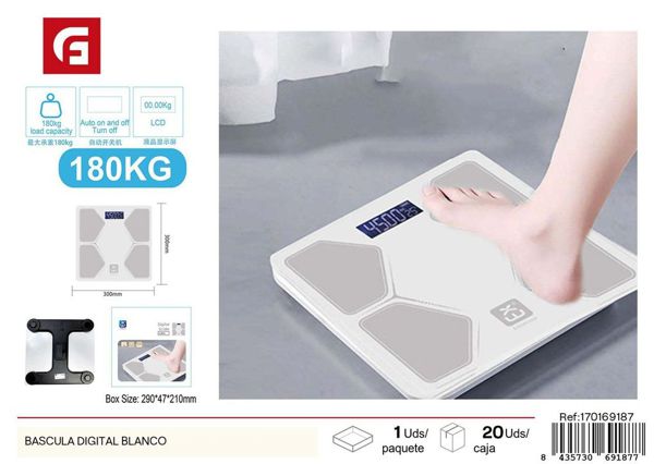 Extrastar N630A Bascula Digital Blanco Con