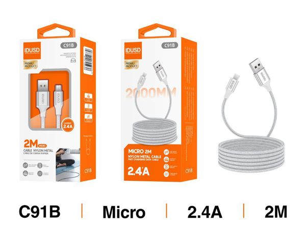 Idusd C91B Cable Nylon Micro 2M