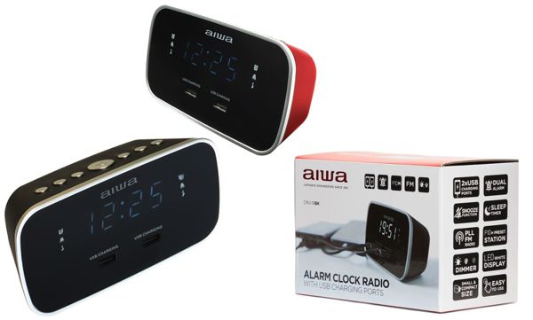 Aiwa Cru-19Rd Radio Reloj Despertador