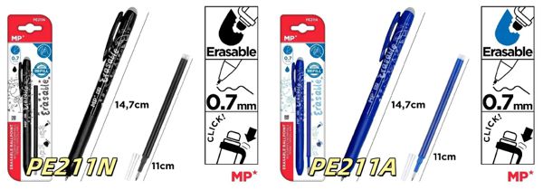 Mp Pe211A Boligrafo Borrable Click Recambio
