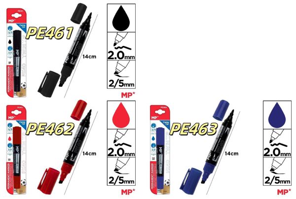Mp Pe461 Pe462 Pe463 Marcador Permanente Doble Punta