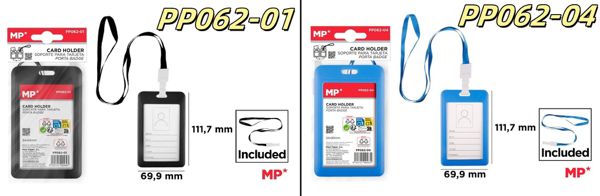 MP PP062-01 PP062-04 FUNDA TARJETA VER. NEGRO/AZUL CON CORDóN
