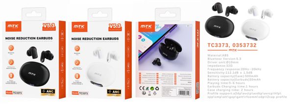 Mtk 0353731 Tc3373 Auriculares Tws BT 5.4