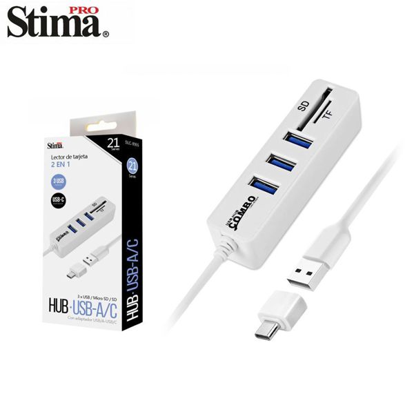 Stima Slc-8955 Lector De Tarjeta 2En1