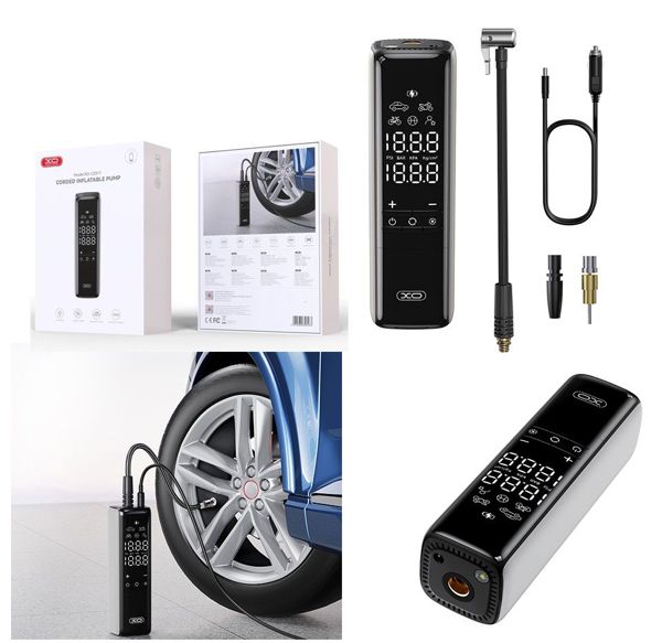 Xo Cz017 Inflador Portatil A 12V Con Accesorios