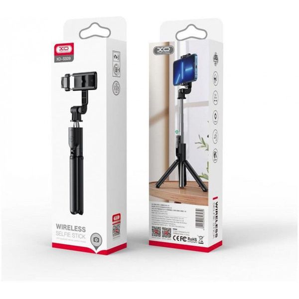 Xo Ss09 Selfie Stick Bluetooth Tripod 64Cm Black