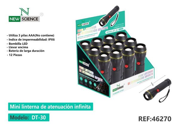 New Science Dt-30 Mini Linterna De Atenuacion Infinitanew Science Dt-30 Mini Linterna De Atenuacion Infinita