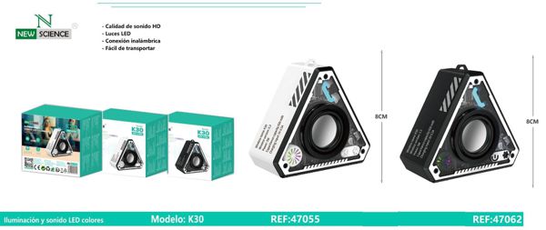 New Science K30 Altavoz Iluminacion Y Sonido LED Color