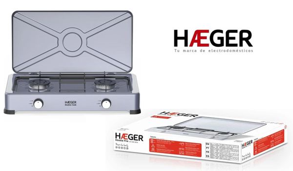 Haeger Gc-02E.001A Estufa De Gas Doble Coccion