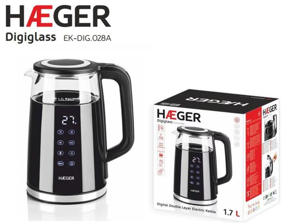 Haeger Ek-Dig.028A Hervidora Electrica Digital 1.7L 2200W