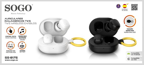 Sogo Aur-Ss-8170 Aur-Ss-8175 Auriculares Inalambricos Tws Wireless Earbuds