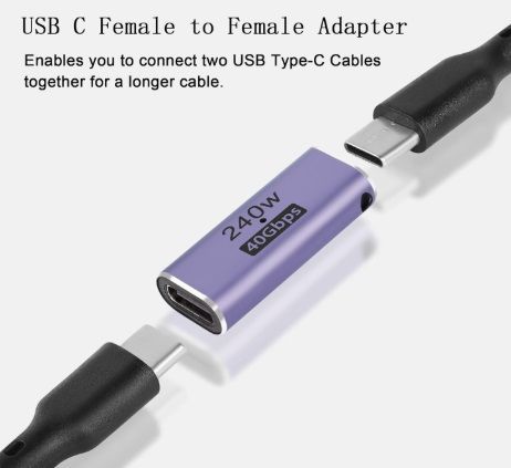Gns Ad203 Adaptador Extensor De Video USB Tipo C Hembra De