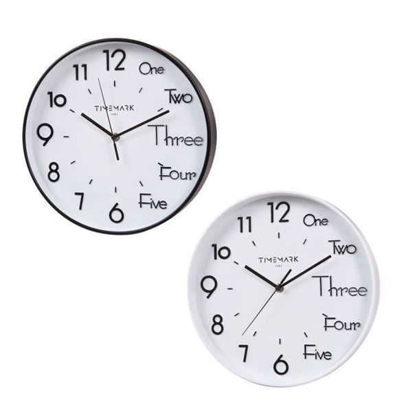 Timemark Cl123B Cl123N Reloj De Pared Num Letra