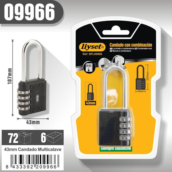 Liyset Candado Multicalave 802443Mm