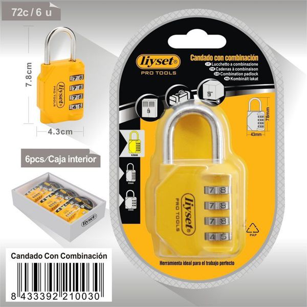 Liyset Candado Multicalave 8023A43Mm