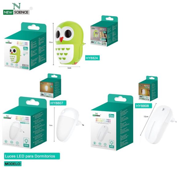New Science Hy8807 Hy8808 Hy8824 Luces LED Para Dormitorio