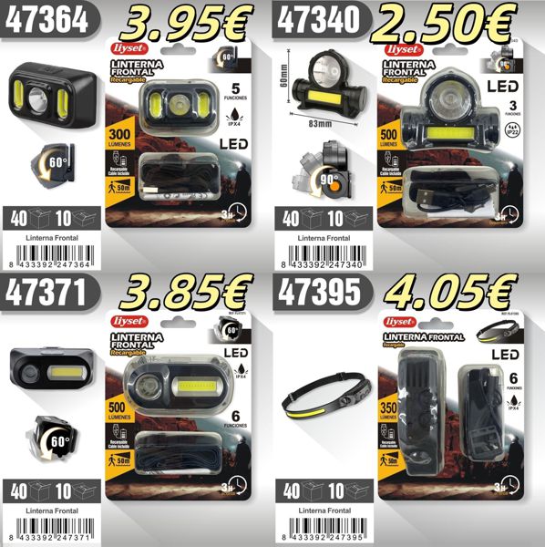 Liyset Bmhl0171-5 Bmhl0172-6 3010673-6Cob Linterna Frontal
