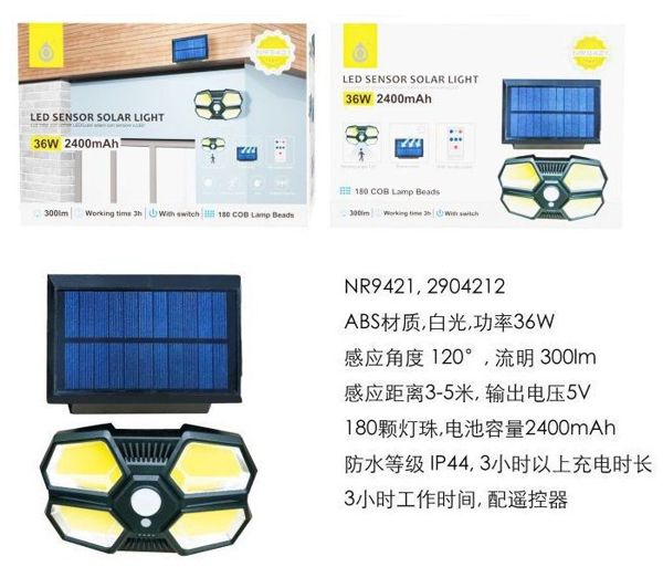 One Plus 2904212 Nr9421 Lampara Solar LED