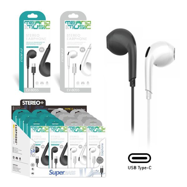 Ev-8055 Auricular Con Cable Typr-C
