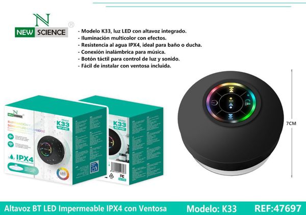 New Science K33 N Iluminacion Y Sonido LED Coloridos