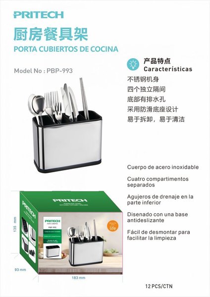 Pritech Pbp-993 Porta Cuniertos