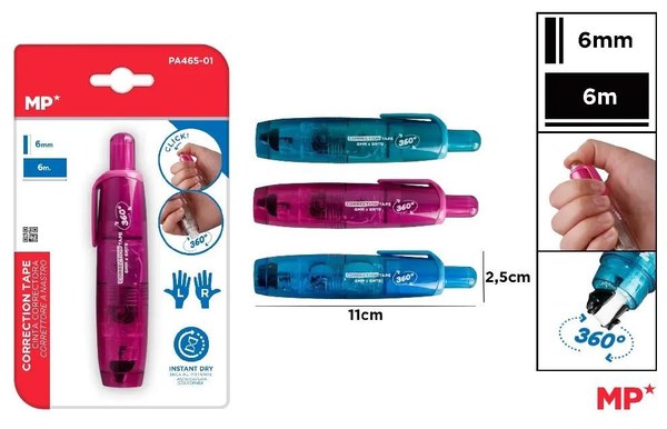 Mp Pa465-01 Corrector Cinta 6Mm*6M