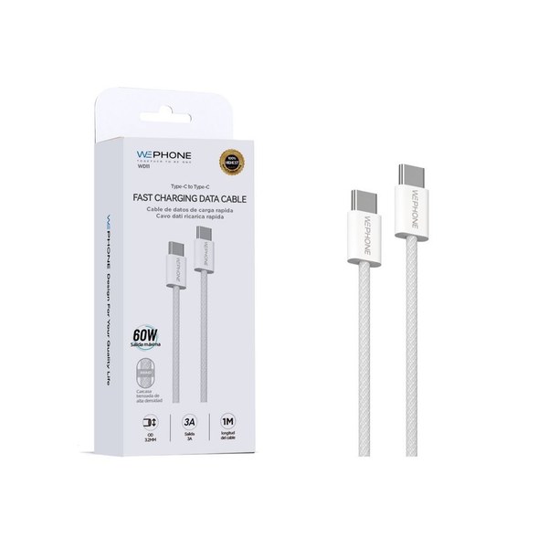 Wephone Wd11 Cable Type-C A Type-C 60W 1M