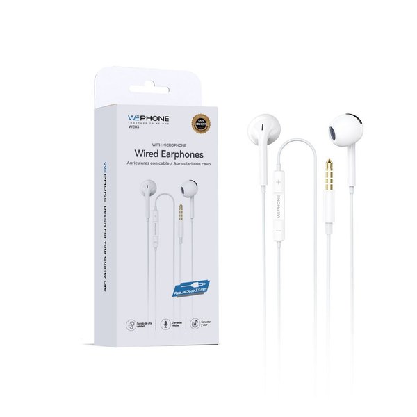 Wephone We03 Auriculares Dc3.5 Blanco