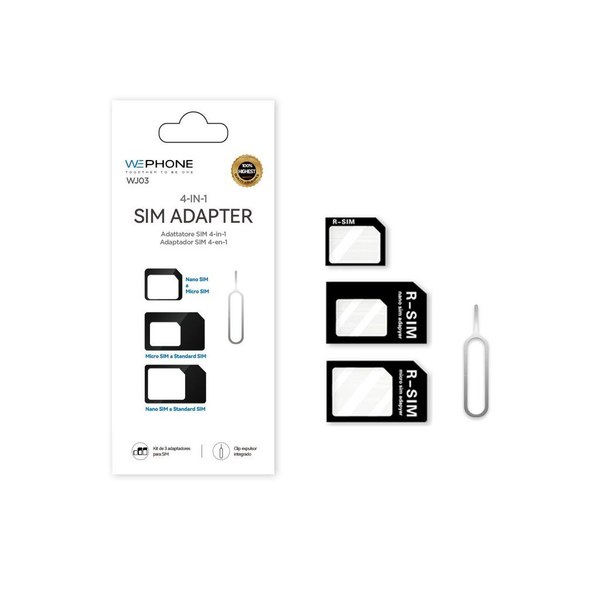 Wephone Wj03 Adaptador Sim Negro