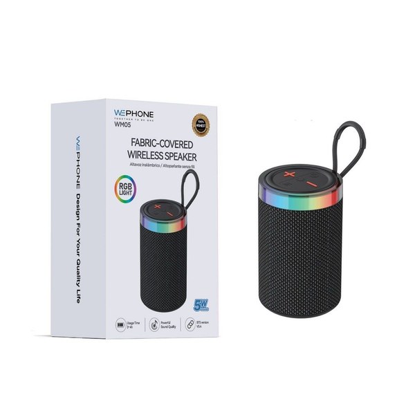 Wephone Wm05 Altavoz BT Con Luz 5W*2 1200Mah