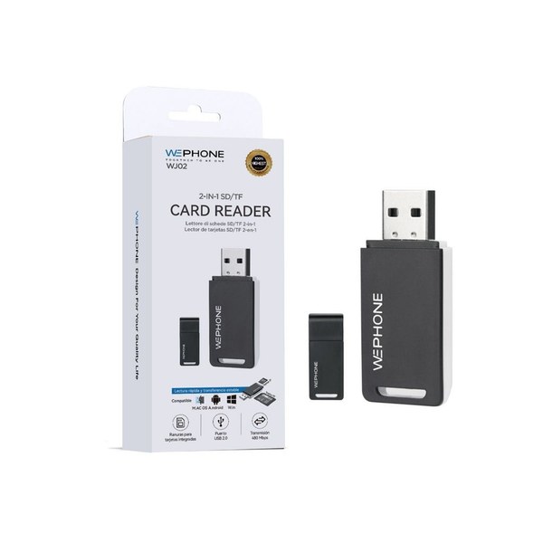 Wephone Wj02 Lector De Tarjetas USB SD/Tf