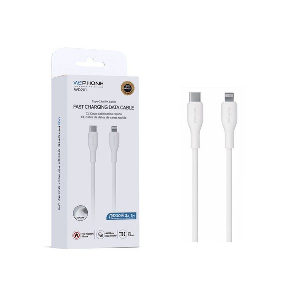 Wephone Wd201 Cable Type-C A IP 30W 3A 1M