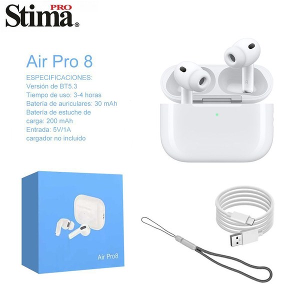 Airpro 8 Auriculares BT Estuche De Carga