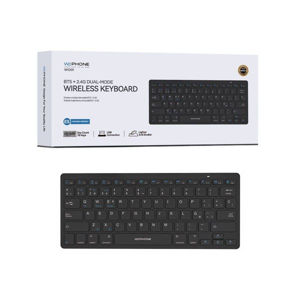 Wephone Wo01 Teclado Inalambrico 2.4G+BT