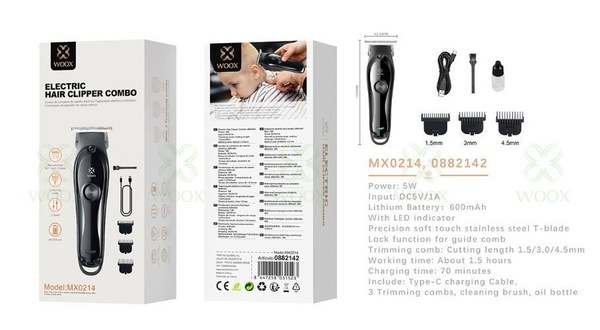 Woox 0882142 Mx0214 Afeitador Electrica 600Mah