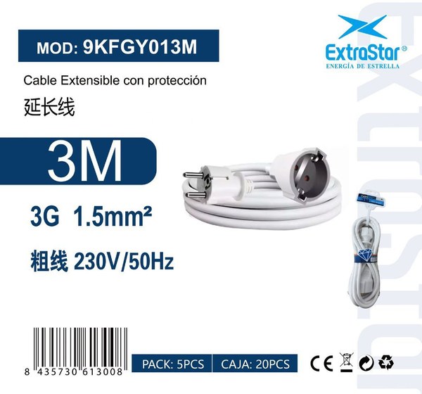 Extrastar 9Kfgy013M Cable Extensible