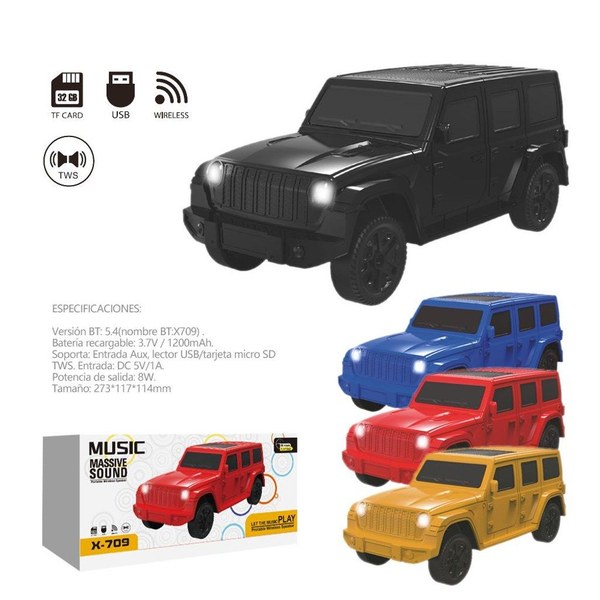 Saba551/X709 Altavoz De Coche Luz Red